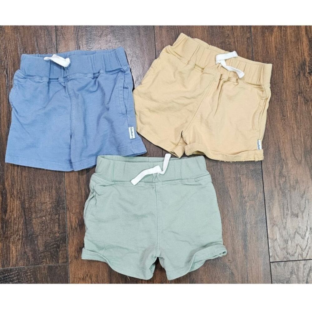 Gerber Shorts Bundle of 3 Size 18 Months green yellow blue